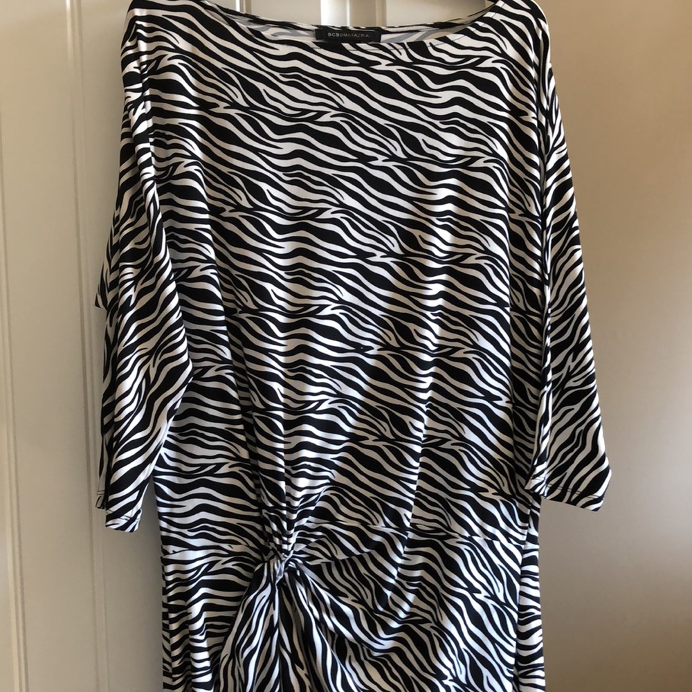 BCBGMaxAzria Zebra Print Dress